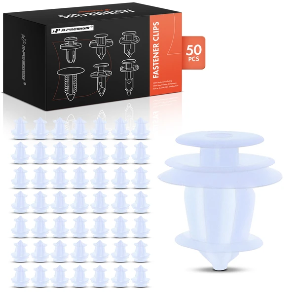 2013-2018 Toyota RAV4 50 Pcs Nylon White Door Panel Retainer Clip A-Premium APRCF2146