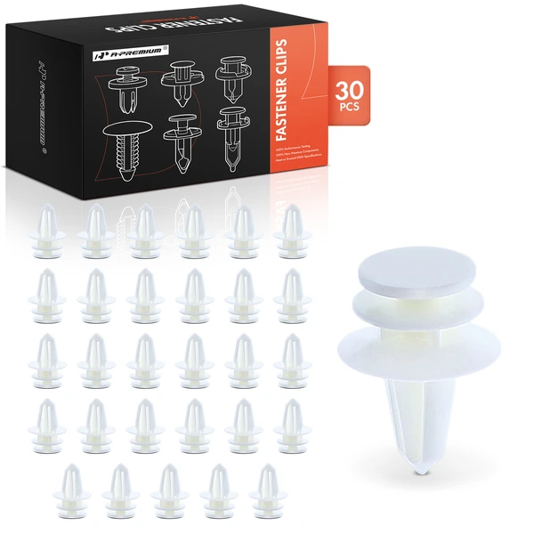 2012-2015 Ram C/V 30 Pcs Nylon White Door Trim Panel Retainer A-Premium APRCF2148