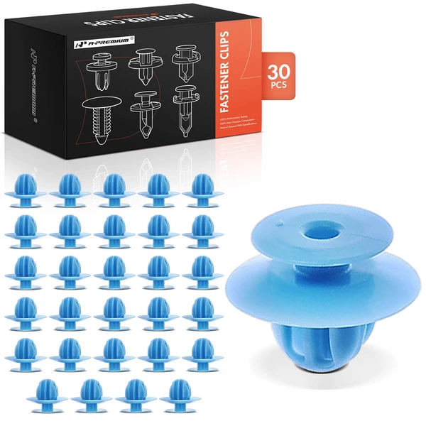 30 Pcs Nylon Blue Rocker Molding Retainer A-Premium APRCF2151