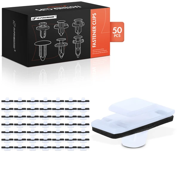 1980-1981 2002-2013 Honda Accord 50 Pcs Nylon White Lower Door Garnish Molding Clip A-Premium APRCF2161