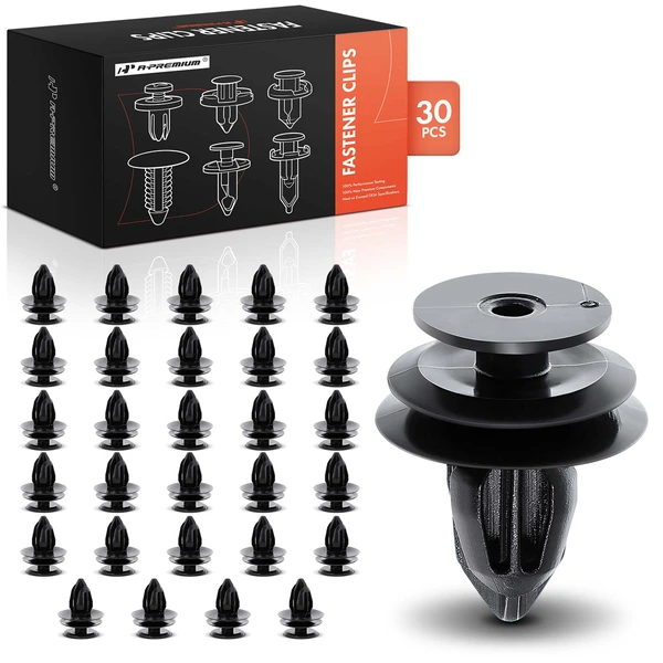 2016-2024 Acura RDX 30 Pcs Nylon Black Rear Bumper Garnish Retainer A-Premium APRCF2169