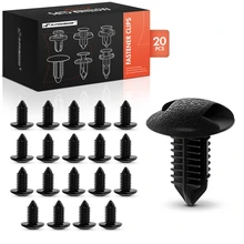 20 Pcs 8mm Nylon Trunk Side Trim Retainer Fastener Clips