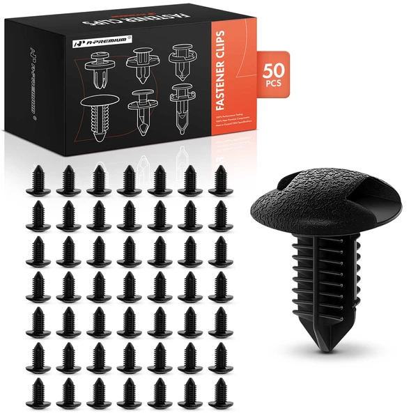 2011-2012 Toyota Avalon 50 Pcs Nylon Black Trunk Side Trim Retainer A-Premium APRCF2179