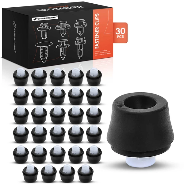 2011-2016 Scion tC 30 Pcs Nylon & Rubber Black Rear Door Rubber Bumper A-Premium APRCF2205