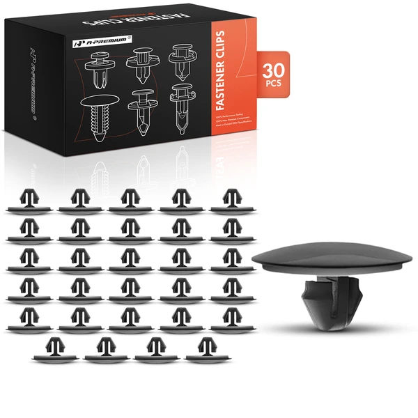 2012-2015 Scion iQ 30 Pcs 8mm Nylon Black Front Fender Retaining Clip A-Premium APRCF2214