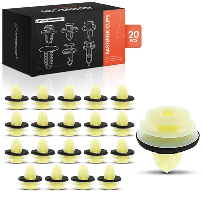 20 Pcs 9.5mm Yellow Clip Garnish Retainer with Sealer Fastener