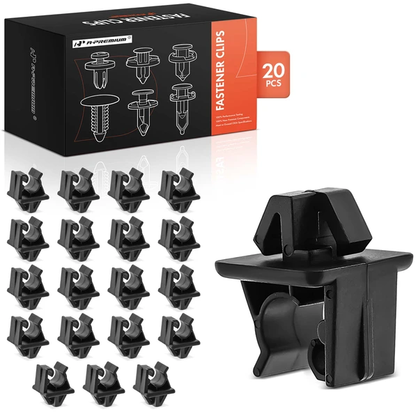1993-2001 Hyundai Sonata 20 Pcs Nylon Black Hood Prop Rod Clip A-Premium APRCF2246