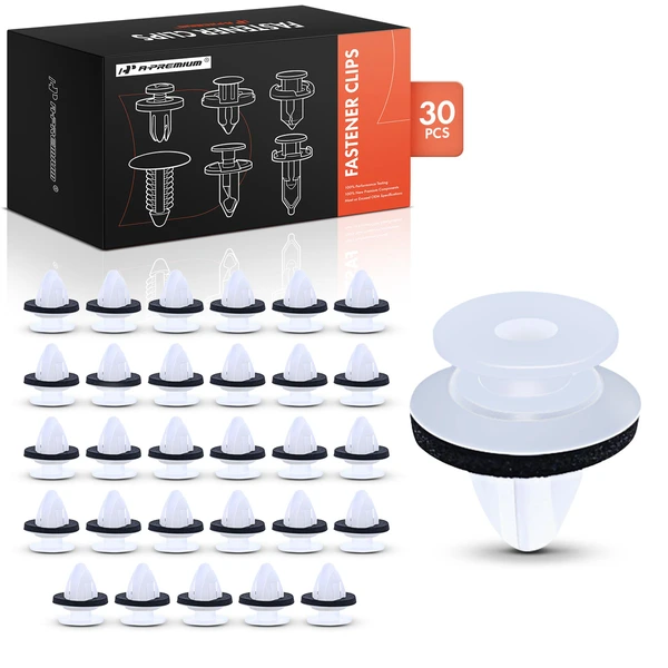 2016-2017 Mazda CX-3 30 Pcs Nylon White Wheel Opening Molding Retainer A-Premium APRCF2256