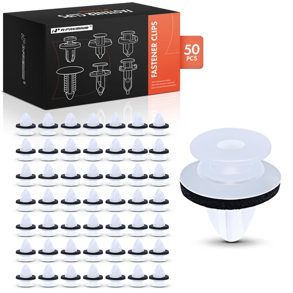 2016-2017 Mazda CX-3 50 Pcs Nylon White Wheel Opening Molding Retainer A-Premium APRCF2257