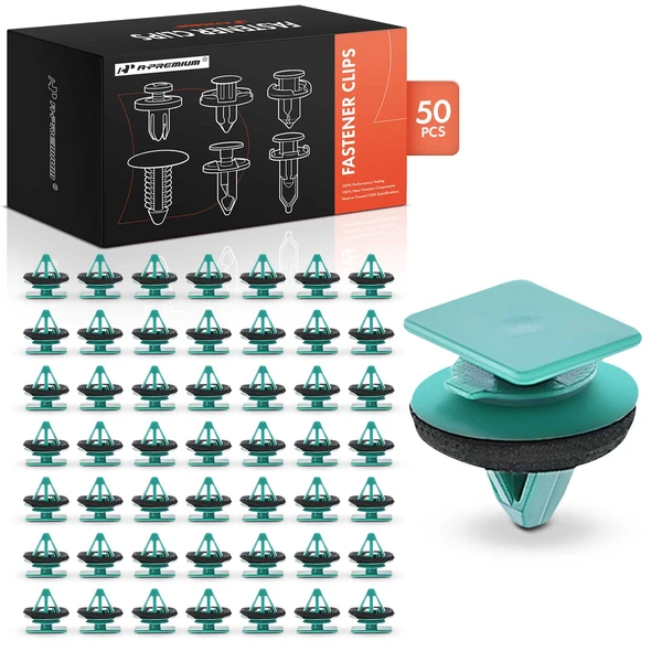 2016-2021 Mazda CX-3 50 Pcs Nylon Green Rocker Panel Molding Retainer A-Premium APRCF2260