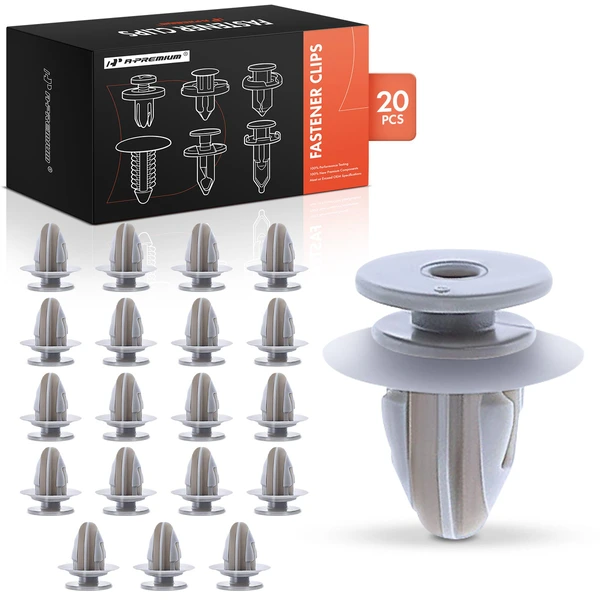 2016-2018 Mazda CX-9 20 Pcs Nylon Gray Wheel Arch Molding Retainer A-Premium APRCF2261