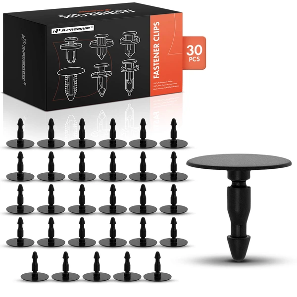 2015-2021 Acura TLX 30 Pcs Nylon Black Inner Fender Wheel Well Retainer A-Premium APRCF2268