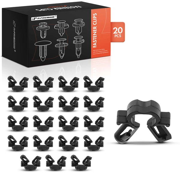 2009-2013 Mazda 6 20 Pcs 6mm Nylon Black Hood Release Cable Clip A-Premium APRCF2273