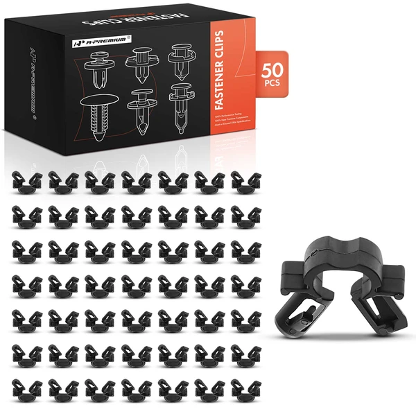 2009-2013 Mazda 6 50 Pcs 6mm Nylon Black Hood Release Cable Clip A-Premium APRCF2275