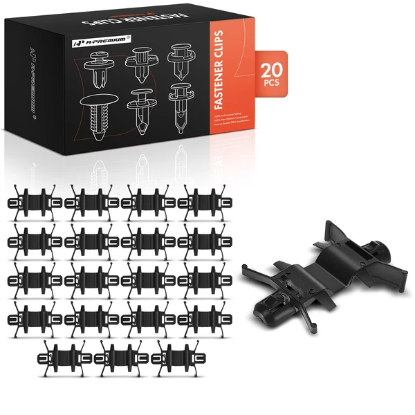 2009-2015 Honda Pilot 20 Pcs 7mm Nylon Black Hood Release Cable Clip A-Premium APRCF2279