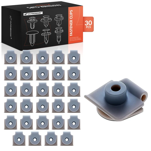 2014-2017 Mazda 6 30 Pcs Nylon Gray Front Bumper Retainer A-Premium APRCF2283