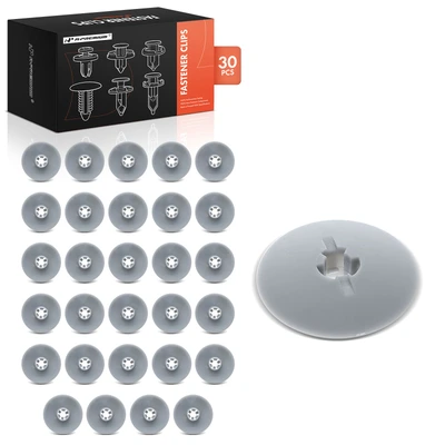 30 Pcs Nylon Gray Sound Insulation Grommet Fastener Clipsfor BMW