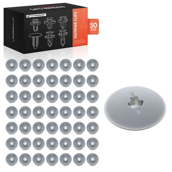 50 Pcs Nylon Gray Sound Insulation Grommet A-Premium APRCF2299