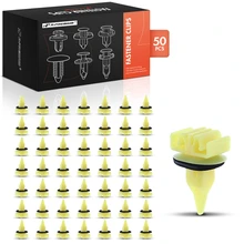 2001-2005 Toyota RAV4 50 Pcs Nylon Yellow Rocker Molding Clip A-Premium APRCF2302