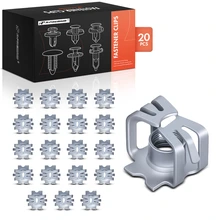 20 Pcs M6-1.0 Zinc Headlight Specialty Nut Push-In