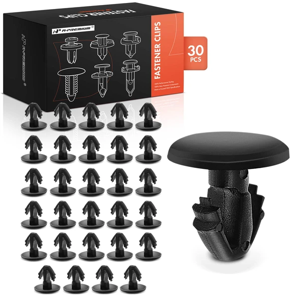 2015-2021 Ford Edge 30 Pcs Nylon Black Weatherstrip Retainer Clip A-Premium APRCF2313