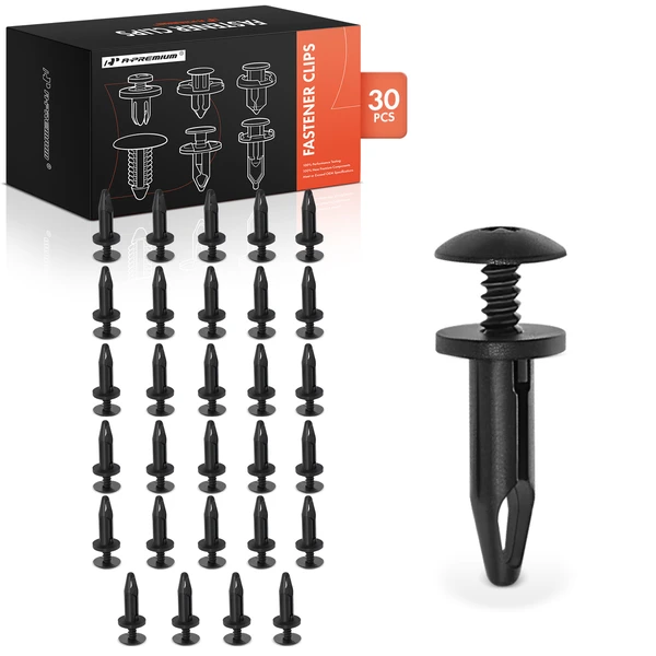 30 Pcs 6mm Nylon Black A-Premium APRCF006