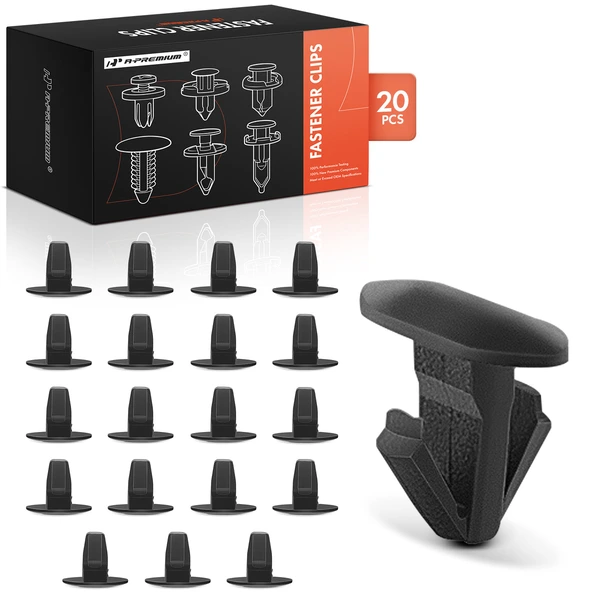 20 Pcs Nylon Black Weatherstrip Retainer Clip A-Premium APRCF2315