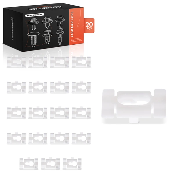 20 Pcs Nylon White Quarter Belt Reveal Molding Retainer Clip A-Premium APRCF2324