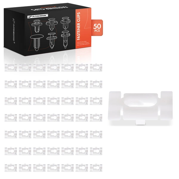 1987-1989 Cadillac Allante 50 Pcs Nylon White Quarter Belt Reveal Molding Retainer Clip A-Premium APRCF2326