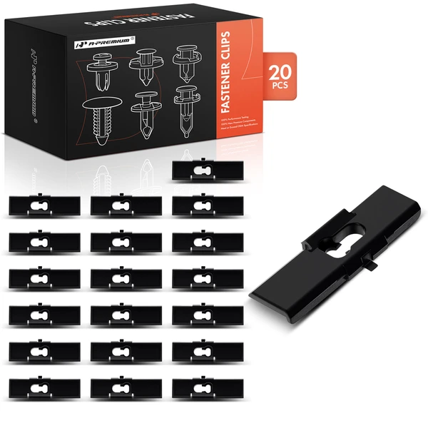 20 Pcs Nylon Black Molding Clip A-Premium APRCF2354