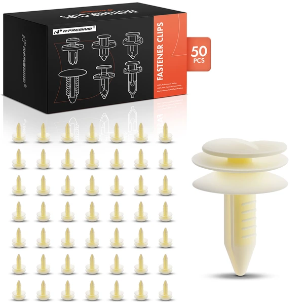 1982-2002 Pontiac Firebird 50 Pcs Nylon White Door Trim Panel Retainer A-Premium APRCF2389