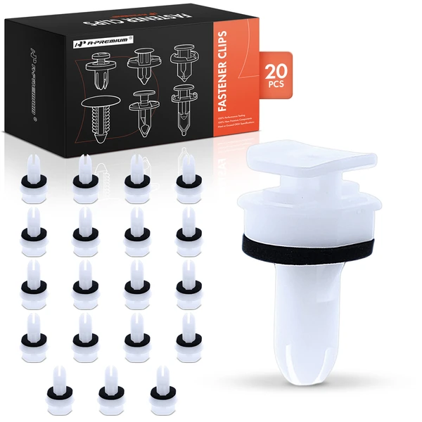 2014-2020 2022-2024 Acura MDX 20 Pcs Nylon White A-Premium APRCF2408