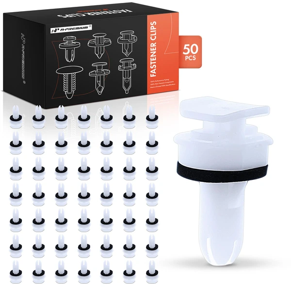 2014-2020 2022-2024 Acura MDX 50 Pcs Nylon White A-Premium APRCF2410