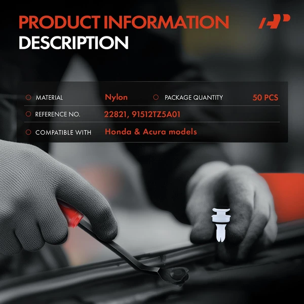 50 Pcs Nylon White A-Premium APRCF2410