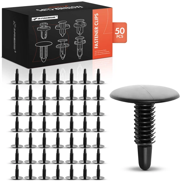 2005-2007 Mercury Montego 50 Pcs Nylon Black Panel Trim Retainer A-Premium APRCF2440