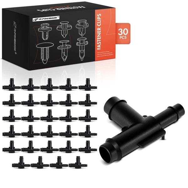 1985 Cadillac DeVille 30 Pcs Nylon Black 3-way Vacuum T Connector A-Premium APRCF2451