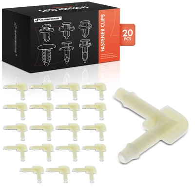 20 Pcs Nylon White Elbow Connector A-Premium APRCF2480