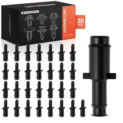 2003-2019 Ford F-350 Super Duty 30 Pcs Nylon Black Straight Reducing Hose Pipe Tube Connector A-Premium APRCF2499
