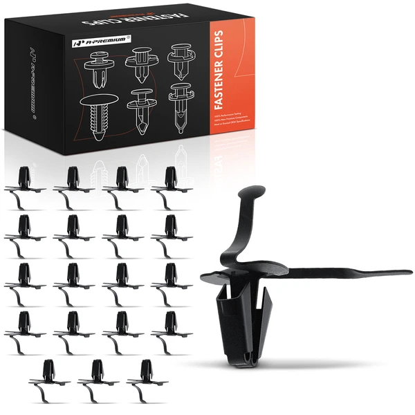 1946 Chevrolet CK 20 Pcs 9.5mm Metal Black Front and Rear Fender & Door Peak Molding Fastener A-Premium APRCF2504