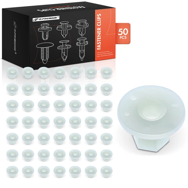 2016-2024 GMC Terrain 50 Pcs Nylon Natural Bumper Deflector Flange Nut A-Premium APRCF2518