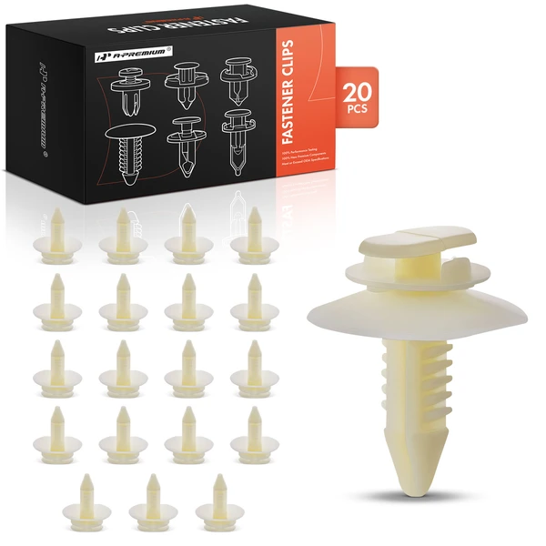 1991-1992 Oldsmobile Custom Cruiser 20 Pcs Nylon White Door Trim Panel Retainer A-Premium APRCF2519