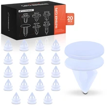 20 Pcs 4.4mm x 7mm Nylon Fasteners Door Trim Applique Clips