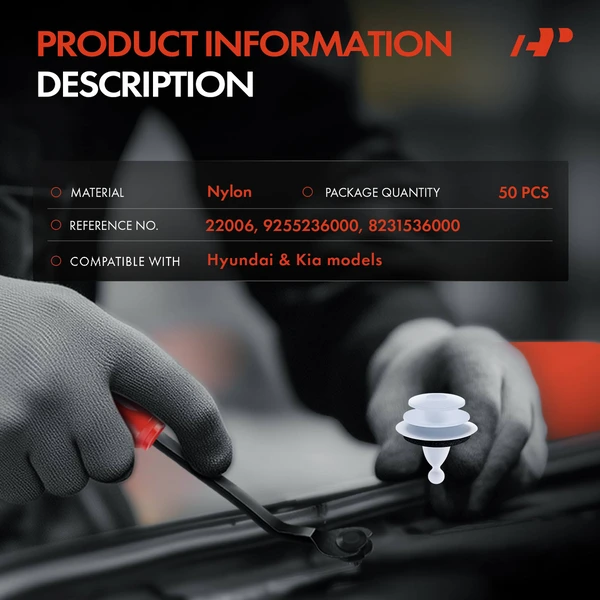 50 Pcs Nylon White A-Premium APRCF1635