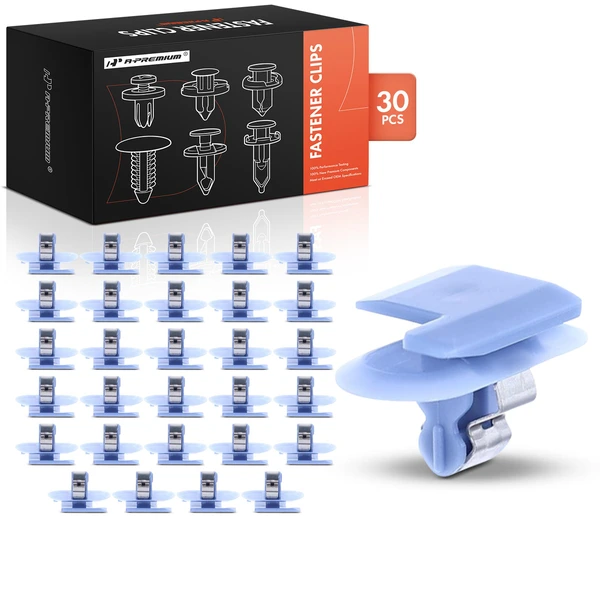 30 Pcs Nylon Blue Windshield Pillar & Interior & Trunk Trim Retainer Clip A-Premium APRCF1653