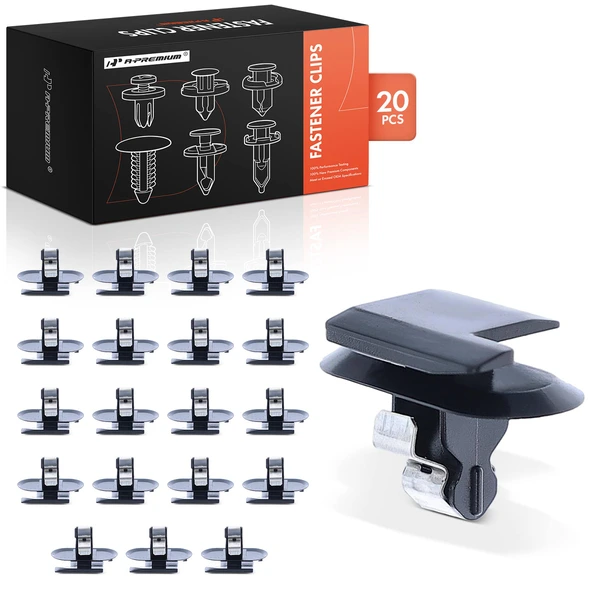 2008 Saturn Astra 20 Pcs Nylon Black Windshield Pillar & Interior Trim Retainer Clip A-Premium APRCF1655