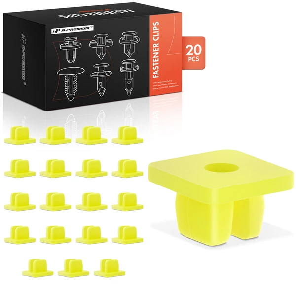 20 Pcs Nylon Yellow Trim Panel A-Premium APRCF1676