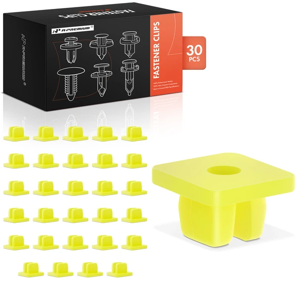 30 Pcs Nylon Yellow Trim Panel A-Premium APRCF1677