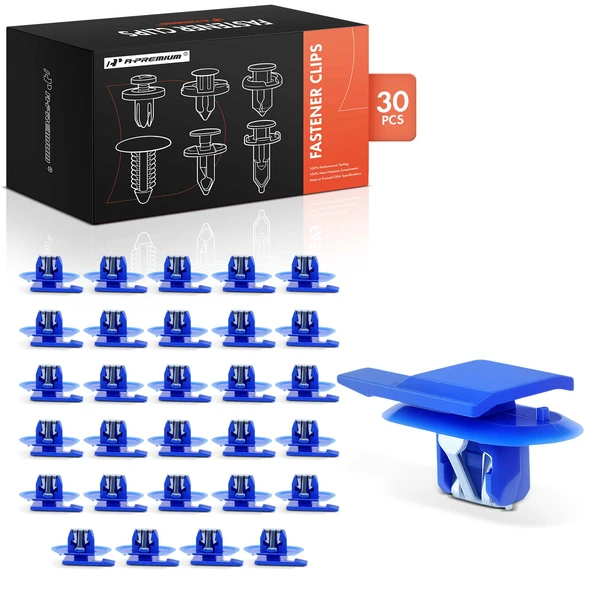 30 Pcs Nylon Blue Interior Trim & Windshield Pillar A-Premium APRCF1716