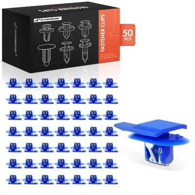 50 Pcs 10mm Nylon Interior Trim & Windshield Pillar Retainer Clip