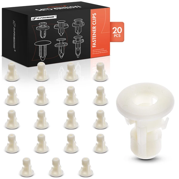 20 Pcs Nylon Natural Heat Shield Screw Grommet A-Premium APRCF1718